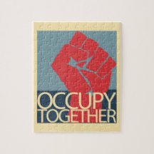 Besetzen Sie zusammen Protest-Kunst-Occupy Wall St Jigsaw Puzzle
