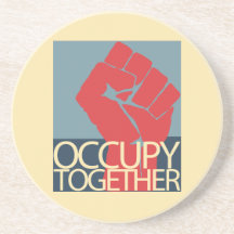 Besetzen Sie zusammen Protest-Kunst-Occupy Wall St Untersetzer
