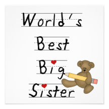 Beste die große Schwester-Geschenke der Welt Individuelle Ankündigskarten