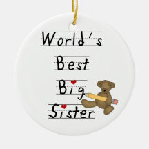 Beste die große Schwester-Geschenke der Welt Weihnachtsornament