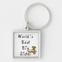 Beste die große Schwester-Geschenke der Welt Schlüsselanhänger