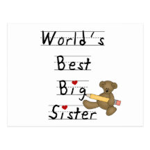 Beste die große Schwester-T-Shirts und Geschenke d Postkarte