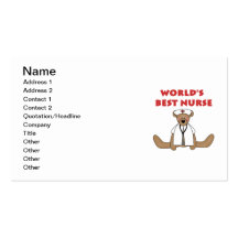 Beste die Krankenschwester-T-Shirts und Geschenke  Visitenkarte