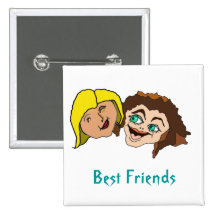 Beste Freunde - Freundinnen Button
