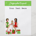 Beste Freunde und kleine Kuchen am Weihnachten! Individuelle Flyer