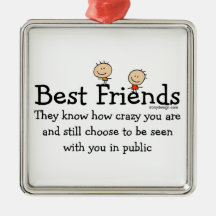 Beste Freunde Weihnachtsornament