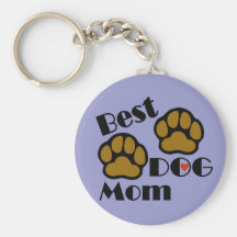 Beste Hundemamma-Schlüsselkette mit Hundetatzen-Wa Schlüsselband