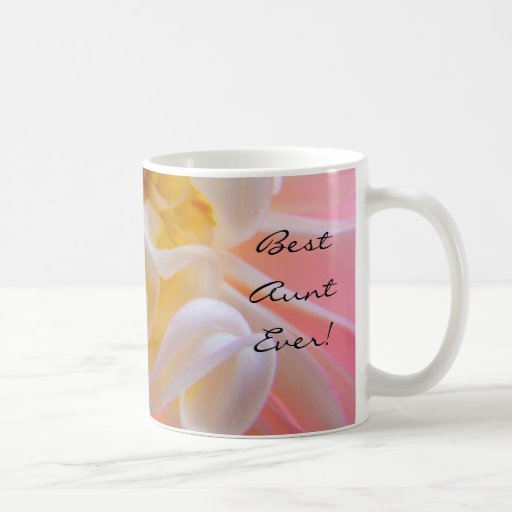 Beste Tante Ever! Kaffeetasse-Becher-Rosa-Dahlie-B