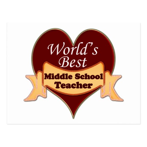 Bester die Sekundarschule-Lehrer der Welt Postkarten