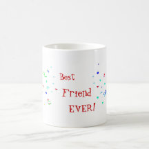 Bester Freund BESTE FREUNDIN Confetti-Becher Teetasse