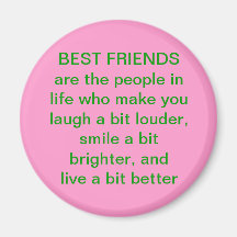 Bester Freund-Zitat-Magnet Magnets