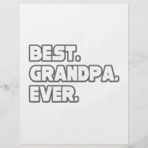 Bester Großvater überhaupt Flyerdruck