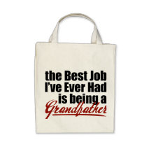 Bester Job ist ein Großvater Einkaufstaschen