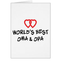 Bestes das Oma u. das Opa der Welt Geschenk Karten