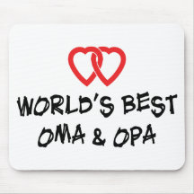 Bestes das Oma u. das Opa der Welt Geschenk Mousepad
