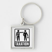 Besteuerung ist Gewalt Keychain Schlüsselanhänger