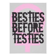 Besties vor testies ankündigungskarte