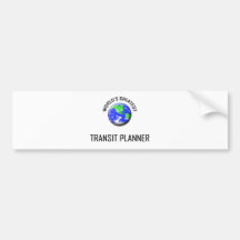 Bestster die Durchfahrt-Planer der Welt Autosticker
