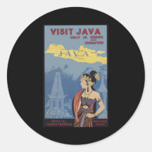 Besuch Java nur 6 Stunden von Singapur Stickers