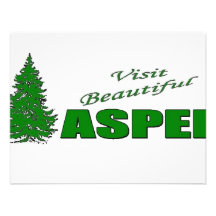 Besuch schöner Aspen, Colorado Personalisierte Einladungskarten