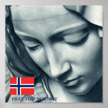 BETEN SIE FÜR NORWEGEN POSTER