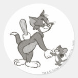 Betrügerischer Händedruck Toms und Jerry Stickers