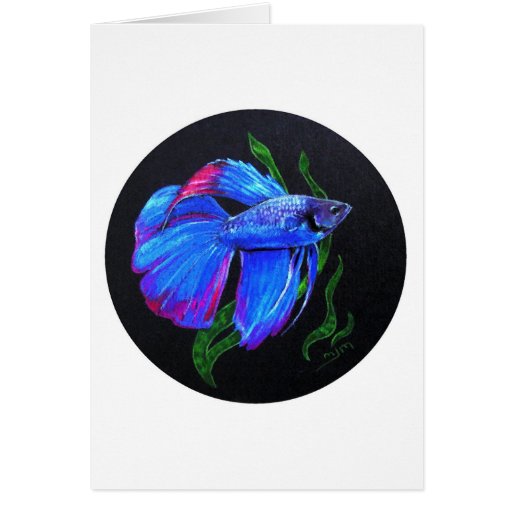 BETTA!!! Siamesische kämpfende Fische Grußkarten
