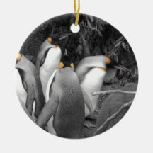 Beunruhigende Pinguine Weihnachtsornament