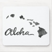 Beunruhigte Aloha Insel Mauspad