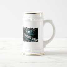 Beunruhigte Grenze Stein Haferl