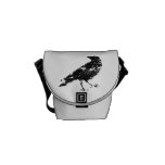 Beunruhigte Krähen-Tasche Kurier Tasche