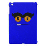 Beunruhigtes blaues lustiges Gesicht Unibrow Monst
