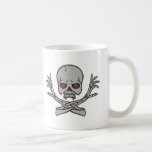 Bewaffneter gekreuzter Schädel Kaffeetassen
