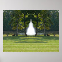 Bewaldeter Brunnen Posterdruck