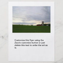 Bewirtschaften Sie an Minnesota-Foto Himmel der Dä Individuelle Flyer