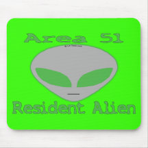 Bewohner-alien des Bereichs-51 Mousepad