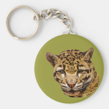 Bewölkter Leopard Schlüsselanhänger