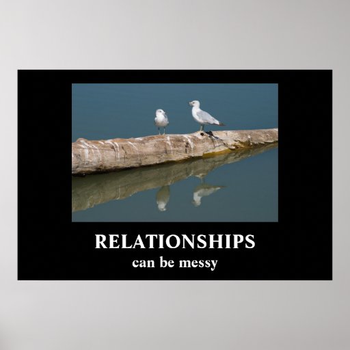 BEZIEHUNGEN Demotivational Plakat
