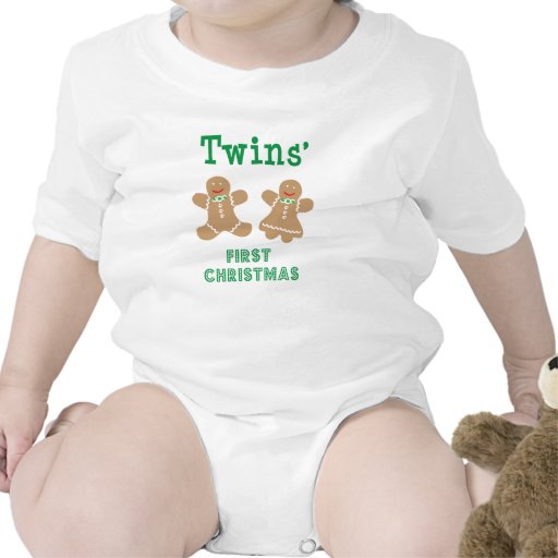 BG-Ingwer-Zwillings-erstes Weihnachten T-shirt