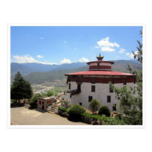 Bhutan-Museumsansicht Postkarte