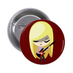 Biana der blonde Bassist Button
