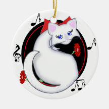 Bianca Toon Miezekatze-Musik u. Flwrs Verzierung Weihnachtsbaum Ornament