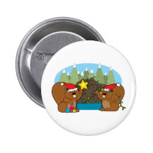 Biber-Weihnachten Button