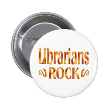Bibliothekar-Felsen Anstecknadelbutton