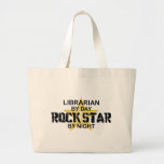 Bibliothekar-Rockstar bis zum Nacht Einkaufstasche