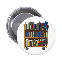 Bibliotheks-Wagen Anstecknadel