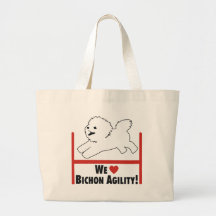 Bichon Frise - Bichon Agility-Liebe Tragetaschen