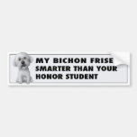 Bichon Frise Ehre Autoaufkleber
