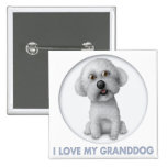 Bichon Frise Granddog Anstecknadelbuttons