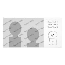 Bichon Frise, niedlicher Hund Bilderkarten